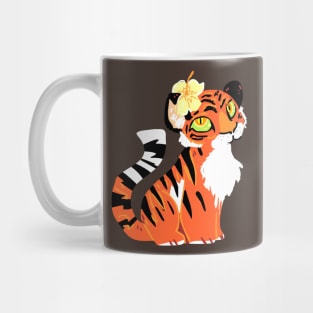 Tiger with a Flower Mug